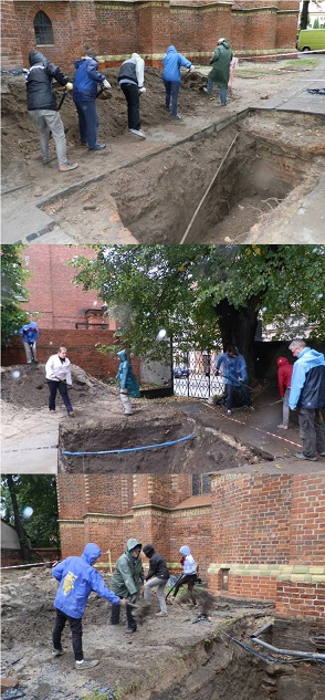 Archeologia jakubowa - sezon 2013 - dzień dwudziesty trzeci: zakopywanie, deszcz, zakopywanie, wiatr, zakopywanie i... zakopywanie